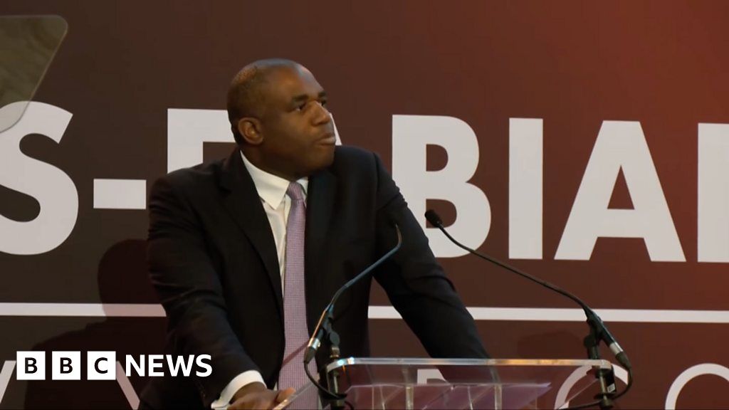 David Lammy speech heckled by pro-Palestinian protesters