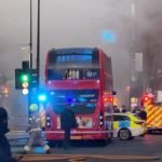 Double-decker bus bursts into flames in Wimbledon as witnesses report huge ‘bang’