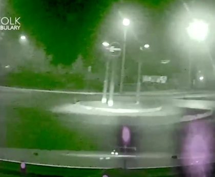 Drink-driver crashes into barrier before driving wrong way on roundabout