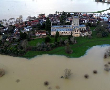 In pictures: Storm Henk wreaks flood chaos across the UK