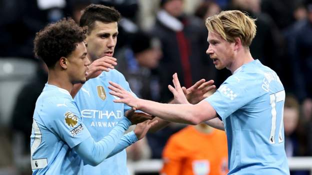 Newcastle United 2-3 Manchester City: Oscar Bobb scores stoppage-time winner