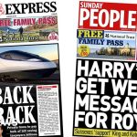 Newspaper headlines: HS2 'back on track' and Harry's 'get well message'