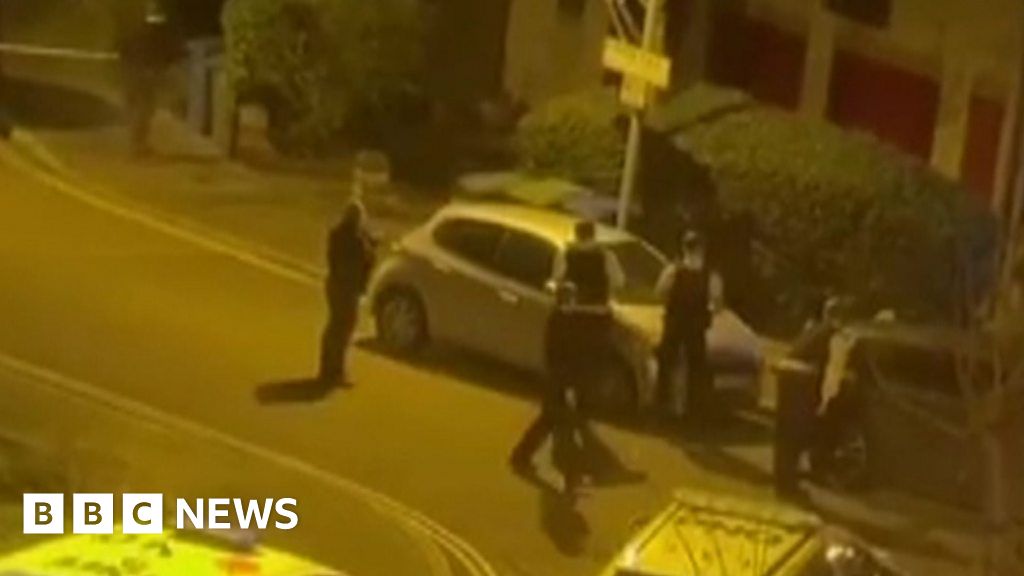 Police surround home after crossbow suspect reports