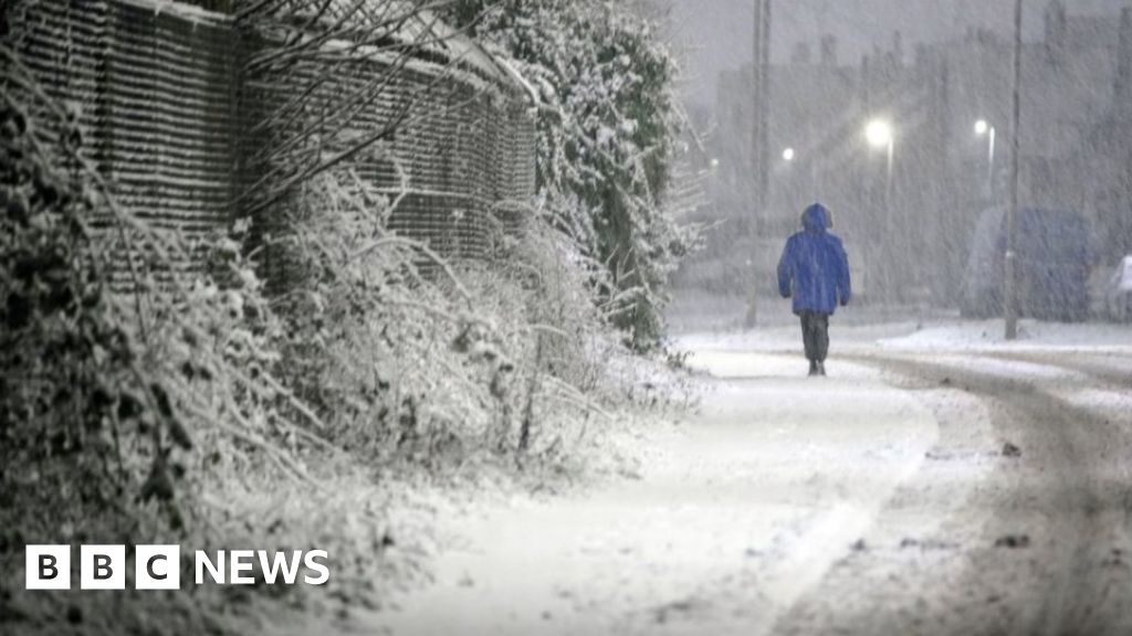 Snow leads to some road and school closures in North-West England