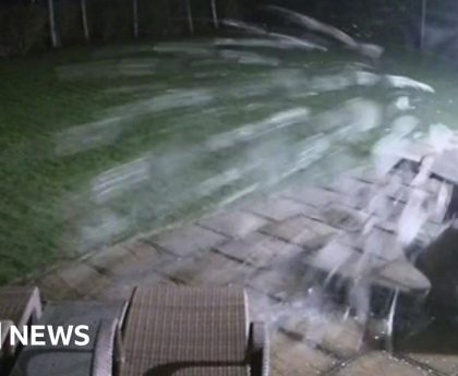 Storm Isha: High winds smash glass garden table in Kent