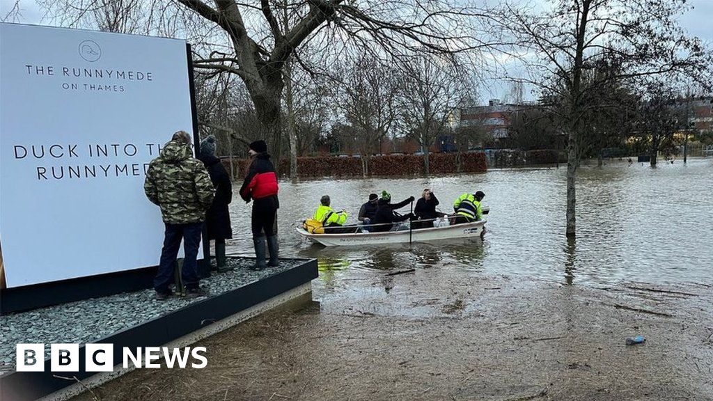 Surrey Thames river levels inches away from floods of 2014