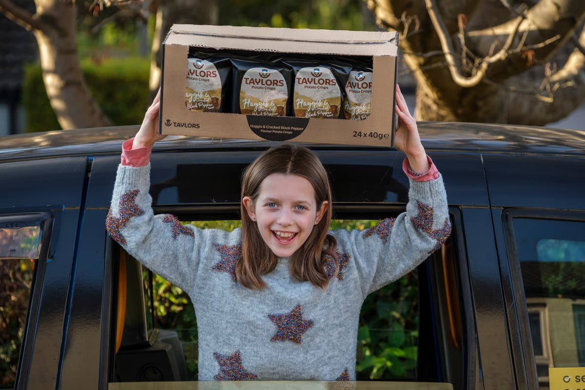 Ten-year-old girl wins year’s supply of crisps she campaigned to have back on shelves