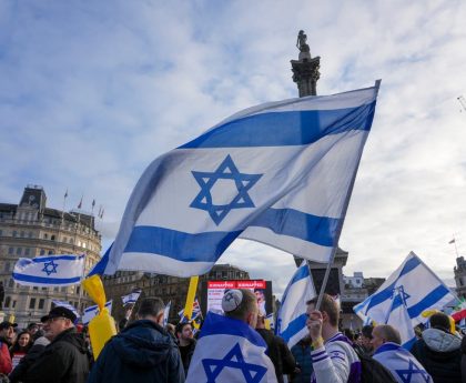 Thousands take to central London for demonstration ‘in solidarity with Israel’