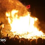 Up Helly Aa: Women make history at Shetland's Viking fire festival