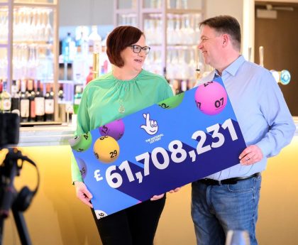 British couple thought they won £2.60 on EuroMillions - only to bag £61m jackpot