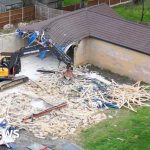 Captain Tom: Unauthorised spa building demolition begins