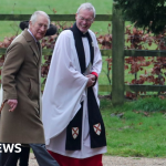 King makes first public outing since cancer announcement