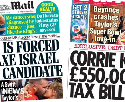 Newspaper headlines: Labour 'axes' candidate and 'Corrie Ken's £550k tax bill'