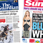 Newspaper headlines: Labour's £28bn 'U-turn' and fury at 'blue card' plans