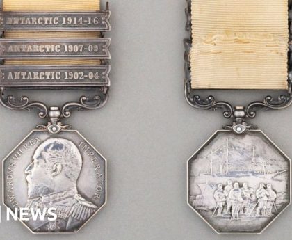 Sir Ernest Shackleton: UK buyer wanted for last of explorer's medals