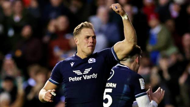 Six Nations: Scotland 30-21 England - Van der Merwe hat-trick sinks visitors at Murrayfield