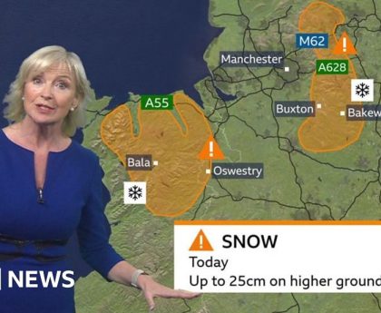 The latest weather forecast with Carol Kirkwood