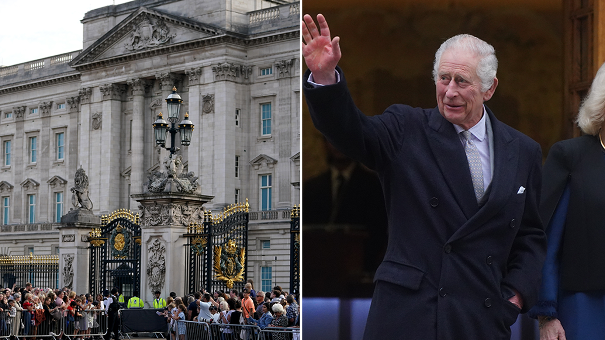 Watch view of Buckingham Palace after King Charles cancer diagnosis announced