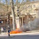 E-bike bursts into flames outside Buckingham Palace as firefighters are called