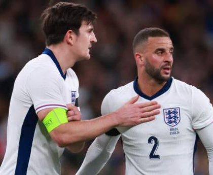 England: Kyle Walker and Harry Maguire ruled out of friendly against Belgium