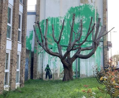 Finsbury Park residents welcome new Banksy on their wall