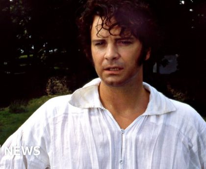 Firth's wet shirt from Pride and Prejudice on sale