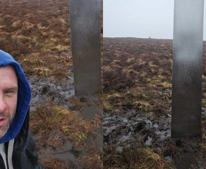 Huge mystery monolith is mistaken for UFO after appearing on Welsh hill