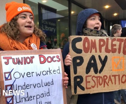 Junior doctors in Wales to begin four-day strike