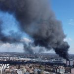 Major fire near Southampton's football ground