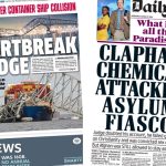 Newspaper headlines: 'Heartbreak bridge' and church 'asylum fiasco'