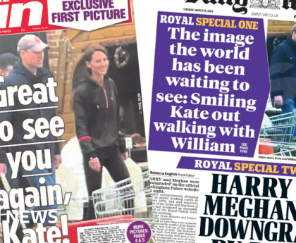 Newspaper headlines: Kate 'pictured in public' and 'key' Rwanda vote