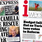 The Papers: 'Camilla to the rescue' and 'Budget falls flat'