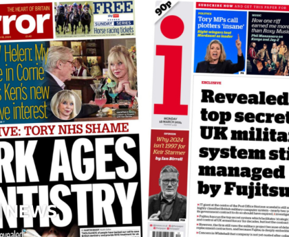 The Papers: 'PM allies rage at Penny' and 'Dark ages dentistry'