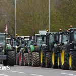 Tractors heading to central London farmer protest