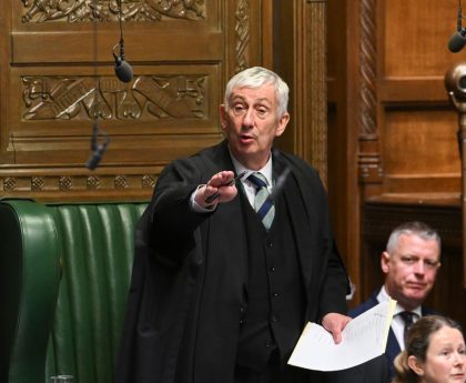 Why is Lindsay Hoyle not speaker at the Budget and who is Eleanor Laing?