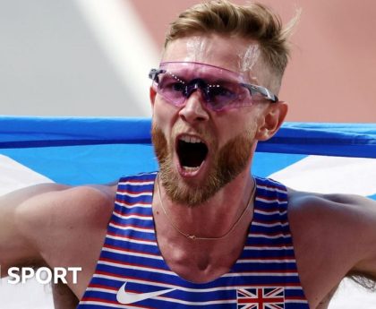 World Athletics Indoor Championships 2024: Great Britain's Josh Kerr wins 3,000m gold