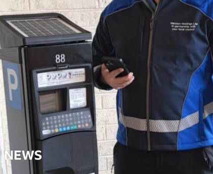 Blue coats enforce fines in some council car parks