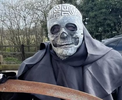 Grim Reaper arrives at woman’s funeral as part of dying wish