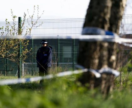 Man and woman arrested on suspicion of murder after human remains found in park