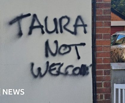 Police treating Finaghy graffiti as hate crime