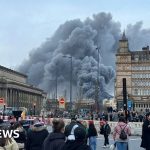 Large blaze causes huge plumes of smoke over Liverpool