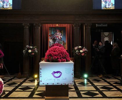 Mourners arrive for funeral of Kids Company founder Camila Batmanghelidjh