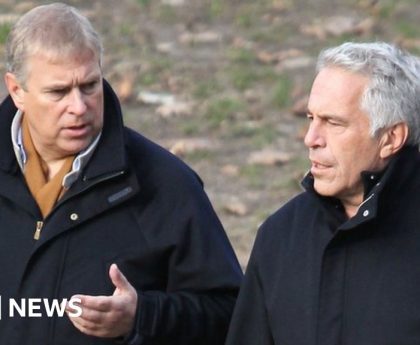 Prince Andrew 'spent weeks' at Epstein home - witness