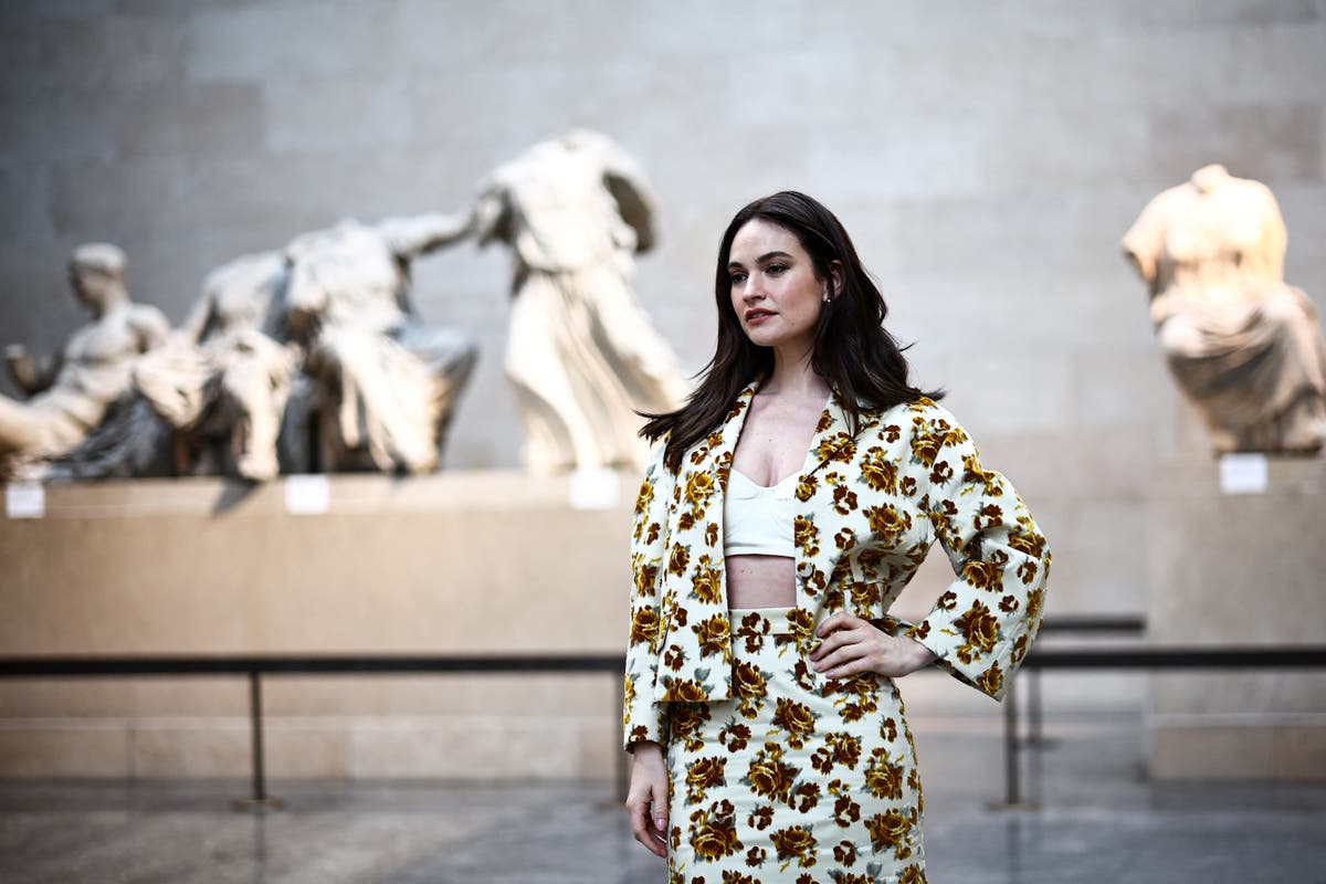 Fresh Elgin Marbles row as Greece accuses British Museum of having ‘zero respect’ with Lily James fashion show