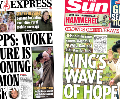 Newspaper headlines: Shapps' war on 'woke' Army and King's wave of hope