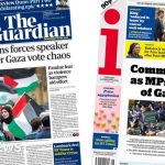 The Papers: 'Fury in Commons' and 'King's tears'