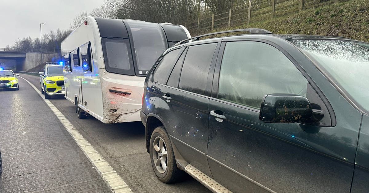 ‘That’s mine!’ - Shocked caravan owner reacts to boy, 11, stopped ‘towing her’ mobile home on M1