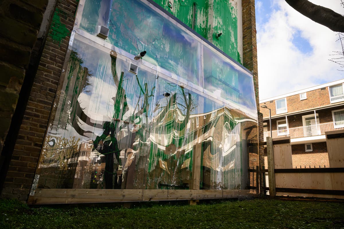 ‘Ugly’ plastic sheet placed over Finsbury Park Banksy mural to protect it from ‘idle vandals’